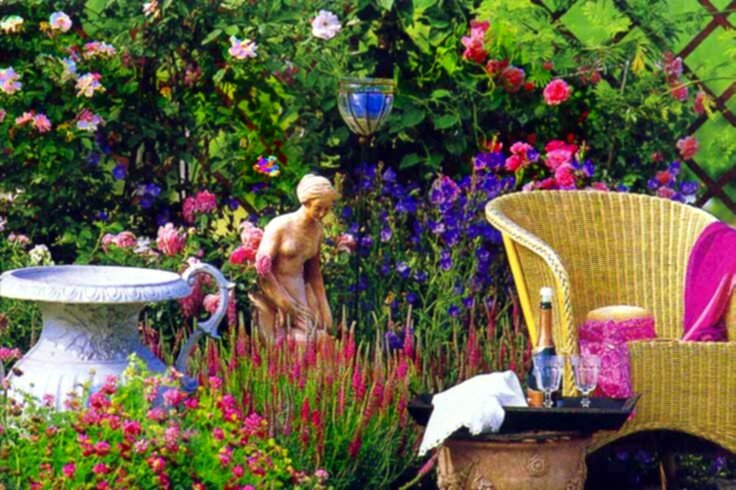 Романтический регулярный сад