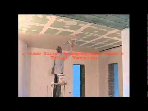 Как зашпатлевать потолок